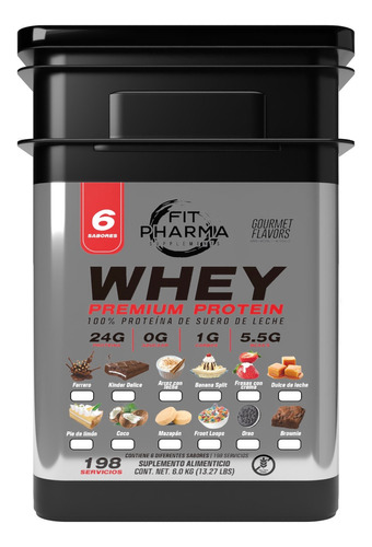 Whey Premium Protein 6 Sabores 198 Serv