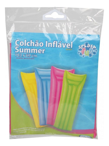 4 Boias Inflável Colchão Piscina Summer Cores Sortidas