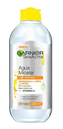 Imagen 1 de 4 de Agua Micelar Garnier Vitamina C 400 Ml