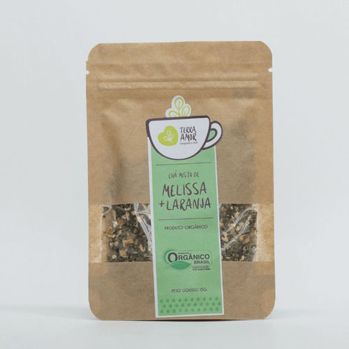 Chá Misto Melissa E Laranja Orgânico 15g (01 Unidade)