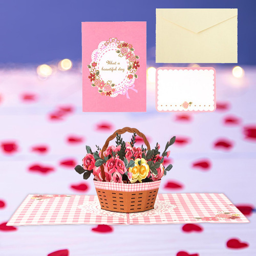 Tarjeta , Tarjeta De Felicitación 3d Del Día De Valentín,