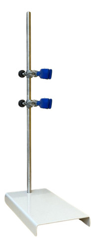 Suporte Universal 45cm + 2 Un Garra Bureta Com Mufa