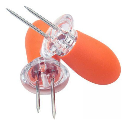2 X 2 Uds Brochetas Cob Palillos De Maíz Soportes De