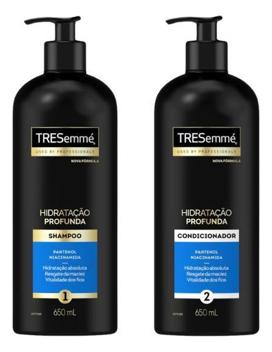 Condicionador TRESemmé Kit shampoo+condicionador tresemme hidrataçao profunda 650ml de sem en kit