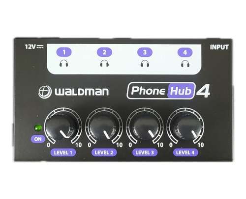 Amplificador De Fone Waldman Ph-4 Phone Hub 4 Com Fonte 100v/240v