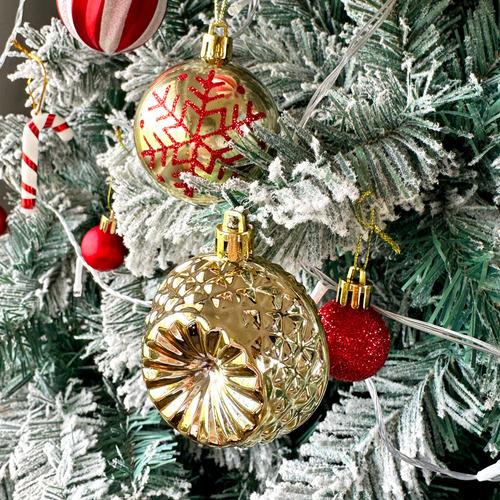 Kit De Esferas Y Adornos Navideños, 40 Piezas, Azul
