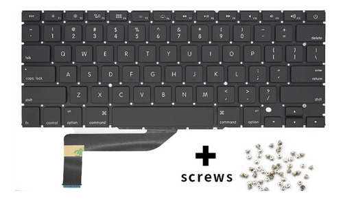 Teclado A1398 Macbook Ingles + Tornillos Nuevo