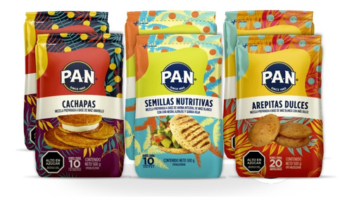 Harina Pan 3 Sabores - Pack 6und