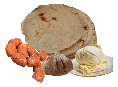 Tlayudas 50pz, 2kg De Quesillo, 1kg Asiento Y Chorizo 