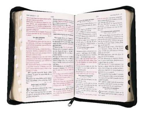 Imagen 2 de 6 de Biblia Reina Valera 1960 Letra Grande Pjr Concor Cierre Negr