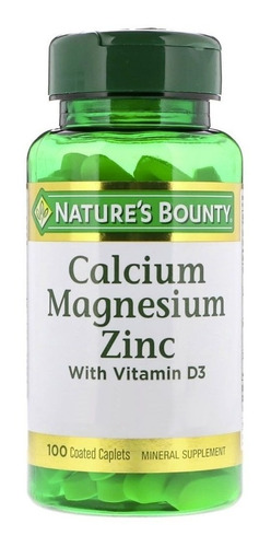 Nature's Bounty  Calcio Magnesio Zinc Antioxidante X100 Cáps