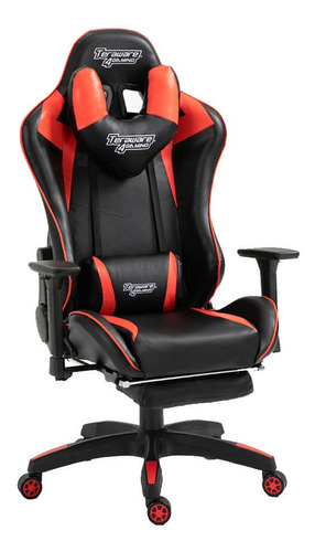 Silla Gamer Teraware Sgt4gro, Gas Clase 2, Negro Y Rojo