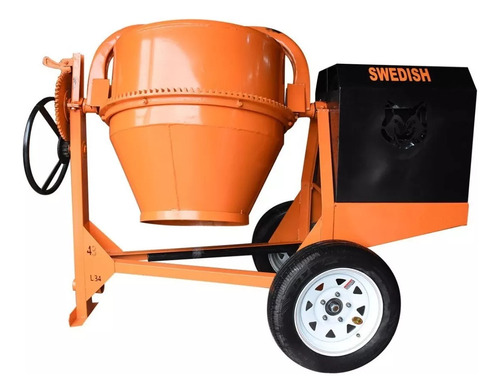 Revolvedora De Concreto A Gasolina 1 Saco Motor Husky 16 Hp
