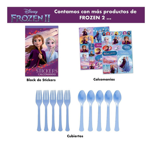 Mantel De Plastico Rectangular Frozen 2 Color Diseño Frozen2