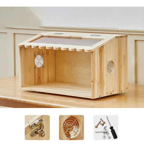 Caja De Cría Para Hámster, Madera, Codorniz, Aves,
