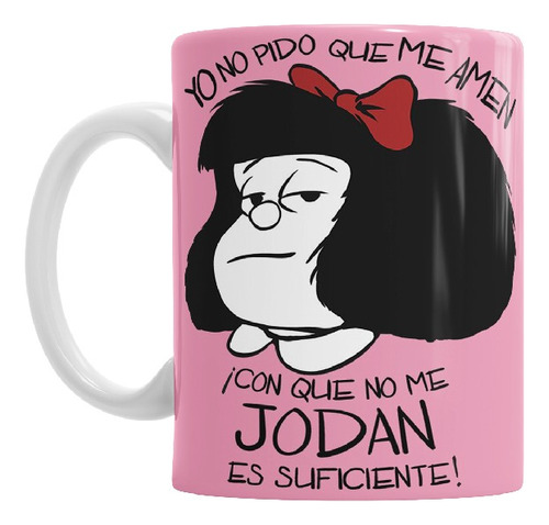 Taza De Cerámica Mafalda Hoy No Tengo Paciencia