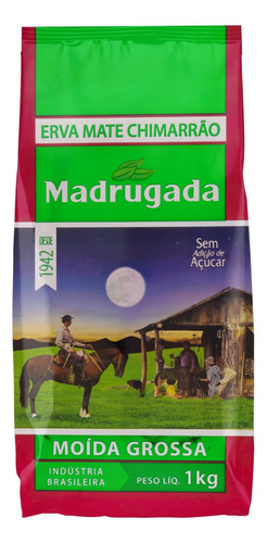 Erva-mate Madrugada chimarrão moída grossa sem glúten 1 kg