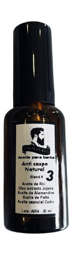 Aceite Para Barba - Anti Caspa Natural X 30 Ml Bomba Gota