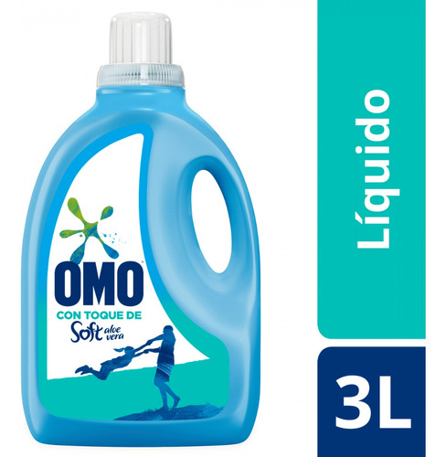 Imagen 1 de 2 de Omo Detergente Líquido Soft Aloe Vera 3ltt