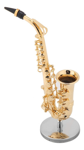  Réplica De Saxofón Alto En Miniatura Con Soporte Y