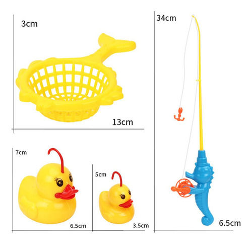 Ll Juego Pesca Patos, Juego 9 Unidades/juego Baño D