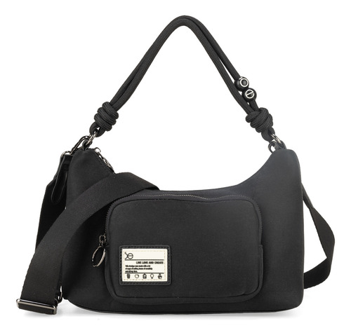 Bolsa Hobo Cloe Noukoni I Mediano Color Negro