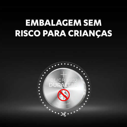 Imagem 4 de 6 de Pilha Alcalina Cr2032 Duracell Com 5 Unidades