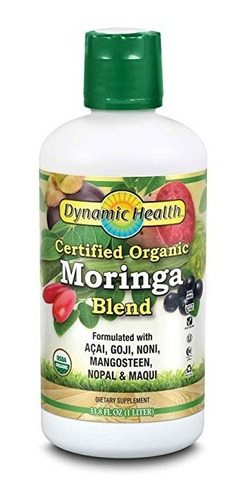 Jugo De Salud Dinámico, Orgánico Moringa, 33,8 Onza Líquida