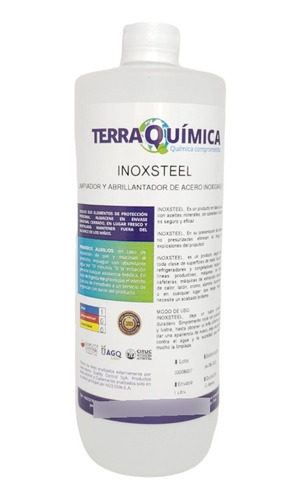 Abrillantador Y Limpiador De Metales Ascensores Inoxsteel 1l