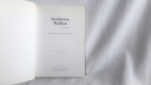 Imagen 3 de 7 de Guillermo Kuitca Obras 1982-1998 Conversac Con G Speranza