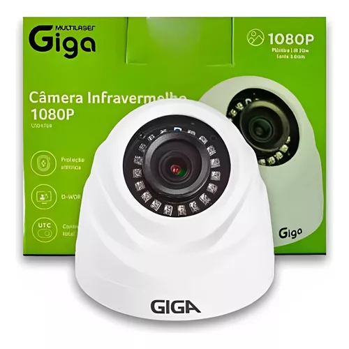 Câmera Giga GS0470A Dome IR 20M (2MP, 1080p