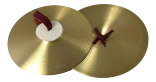 2x Crash Cymbals Alloy Musical Instrument 16 Polegadas