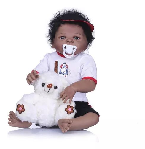 Bebe Reborn Menino 100% Silicone 57 Cm - Gael no Shoptime