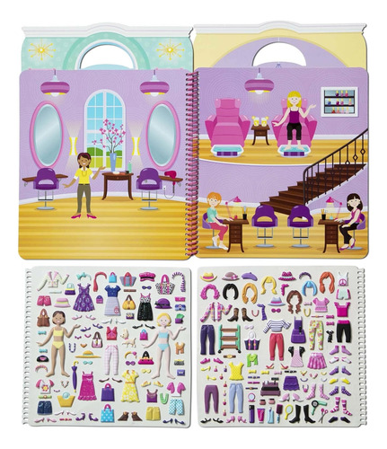 Melissa Doug Libro De Actividades Con Pegatinas: Día De Glam