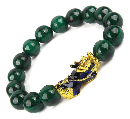 Pulseira De Jade Pixiu Green Richaza Fengshui