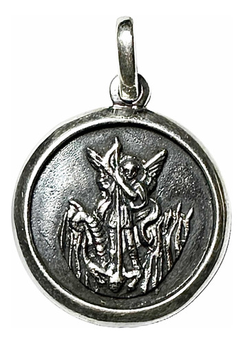 Medalla Arcangel Miguel En Plata.
