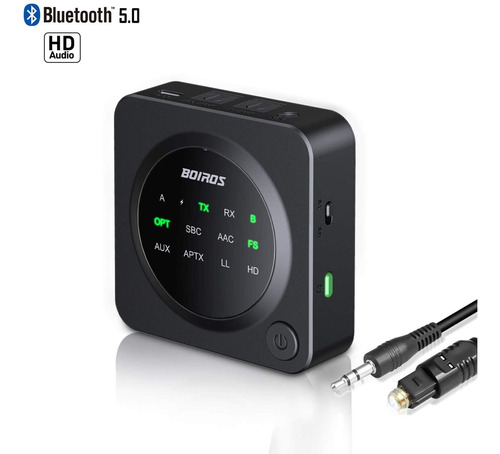 Adaptador Transmisor Bluetooth 5.0 2 1 Audio Optico Digital