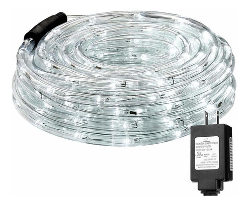 Le Led Rope Lights, Ft  Led, Low Voltage, Daylight Whit...