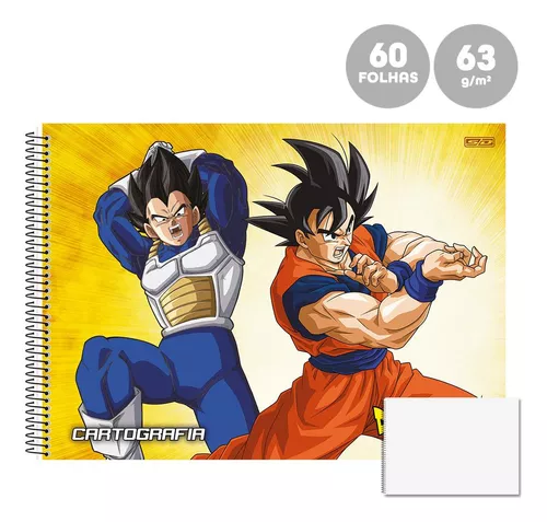 Caderno Cartografia Desenho 60fls Dragon Ball Vegeta SD - Pedagógica -  Papelaria, Livraria, Artesanato, Festa e Fantasia