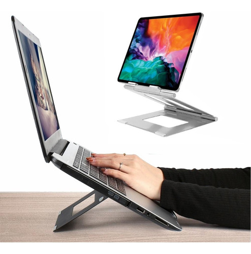 Soporte Base Aluminio Para Mac Macbook Notebook Tablet iPad
