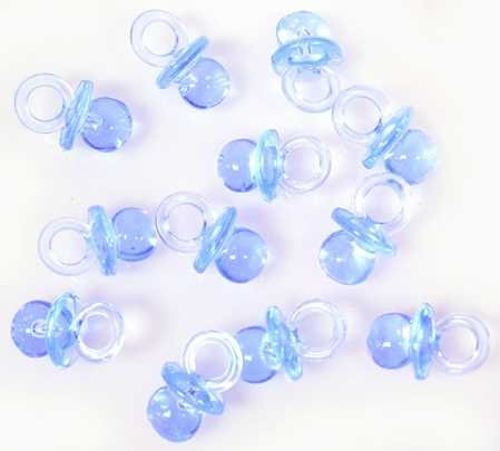 Paquete De 432 Chupetes Azules Para Baby Shower, Chupetes Pa