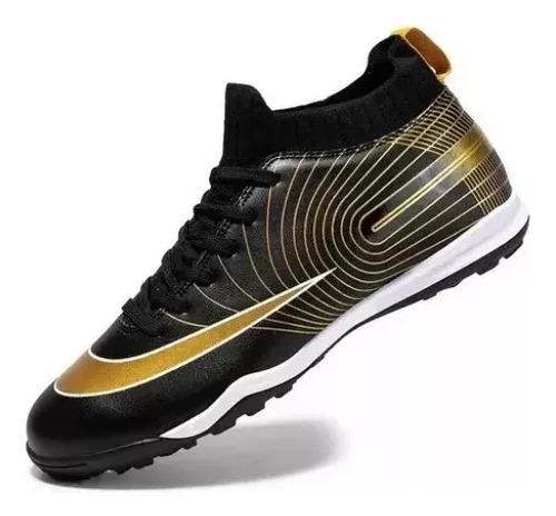 Zapatos De Fútbol Sala Dorados Para Hombres/mujeres