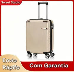 Mala de Bordo Rígida Sweet Studio Dourada com Rodas 360, para Viagem Dourado 2080 - R$ 155,14