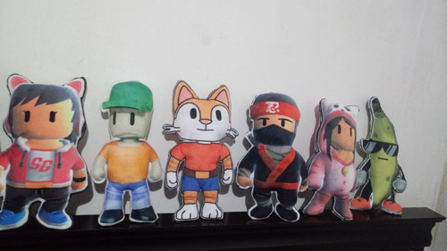 Peluches De Stumble Guys Cojín Varios Modelos 30 Cm 