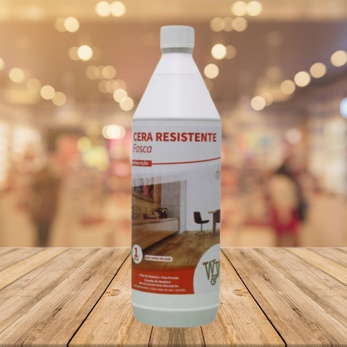 Cera Para Pisos De Madeira Fosca Resistente Restauradora 1l