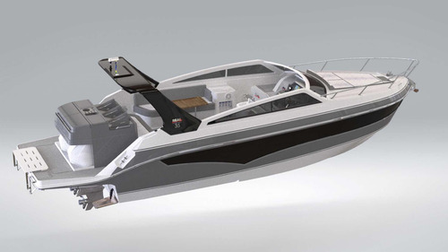 Lancha Real 35 Cabriolet Com 2x Mercury 150hp 4t Nova
