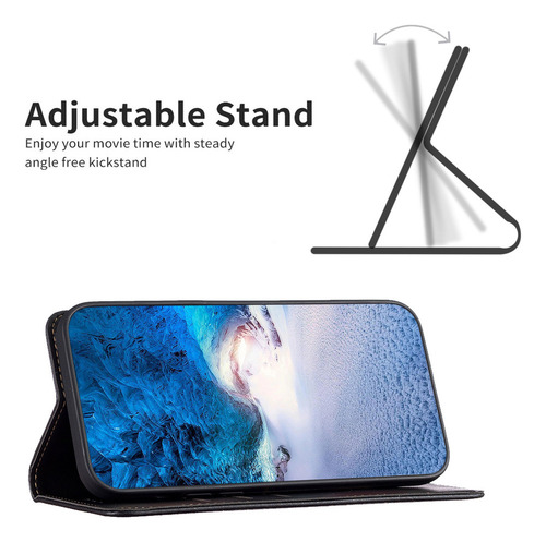 S Funda Magnética De Piel Tipo Cartera Para Samsung Galaxy