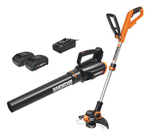 Worx Soplador Y Recortadora De Hilo Inalámbrico Wg929.1 Comb