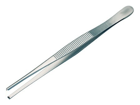 Pinça Dissecção Dente De Rato 1x2 Reta 14,5cm Unidade