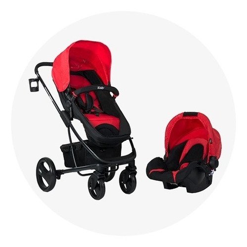 Coche 3 En 1 Nexus Kiddy Con Carrier Desmontable Plegable